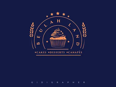 Beulah Land Logo branding design identity illustrator logo vintage logo