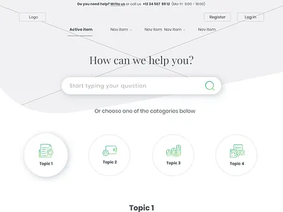 Not so boring FAQ page wireframe desktop design faqs ui design web page design