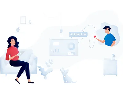 The Power of Recommendation accounting illustration recommendation website illustration