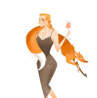 Illustration for the project book illustration character design digital art fox illustration procreate