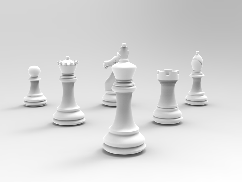 Chess Pieces board game board games chess chessboard keyshot 7 maya product design