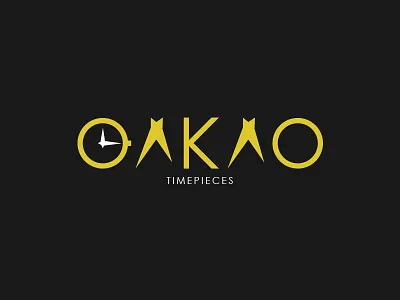 Daily Logo Challenge | Day 007 (Fashion Brand Wordmark) branding clock concept dailylogochallenge design design challenge fashion brand fashion brand wordmark identity logo logo challenge logo concept oakao timepiece typography vector watch