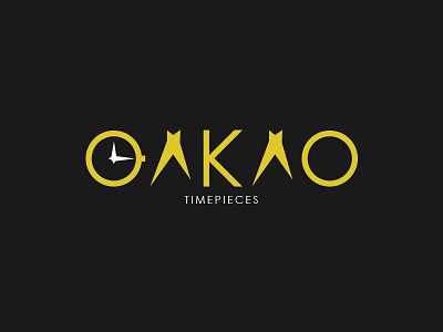 Daily Logo Challenge | Day 007 (Fashion Brand Wordmark) branding clock concept dailylogochallenge design design challenge fashion brand fashion brand wordmark identity logo logo challenge logo concept oakao timepiece typography vector watch