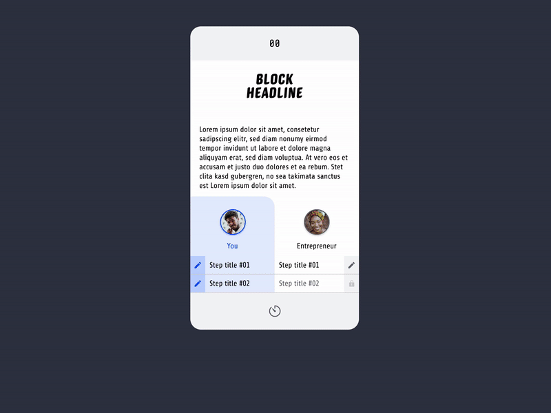 Card status change animation card cards ui message negative notification pending positive profile status step steps ui ui design uiux ux