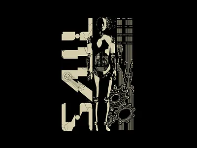Saul android apparel apparel design band band merch circuit clothing design illustration merch robot scifi texture vector