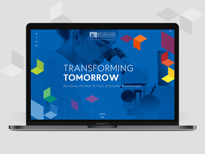 Weizmann Institute Microsite campaign microsite nonprofit web design website
