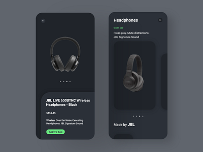 JBL Shopping App app branding colours design flat jbl minimal ui ui deisgn uidesign uiux ux uxdesign web website
