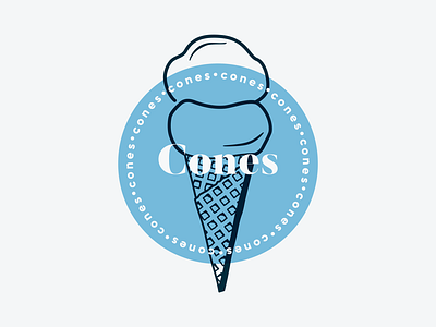Cones - Logo Concept | 1 adobe blue brand color creative design designer elegant graphic graphicdesign graphicdesigner icon illustrator logo logodesigner luxury minimalist photoshop typography vector