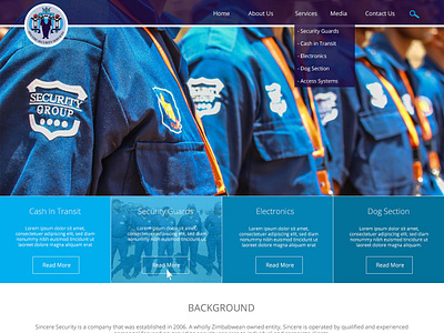 Security Website UI photoshop uiux webdesign