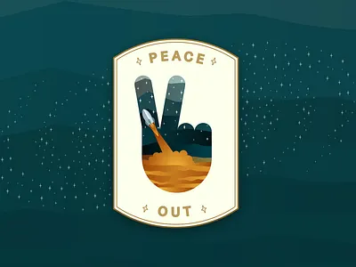 Peace Out Social Media design graphic design illustration illustrator
