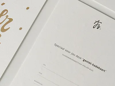 Atelier Blos - brand identity beauty institute brand branddesigner branding design goldfoil graphic design handdrawn handlettering illustrator lettering logo logo designer logodesign mark monogram print type typeface typography