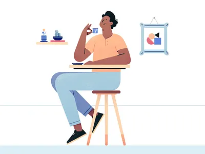 Have a coffee art direction brazil coffee colors design drinking illustration product illustration sp texture vector