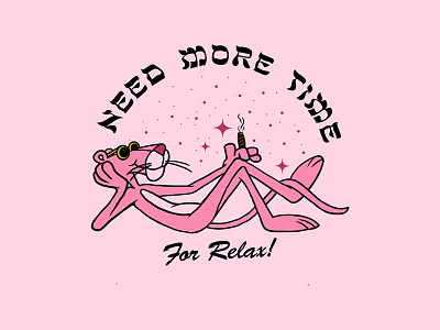 Pink Panther art artwork badge design bandmerch branding clothing brand design design for sale drawing illustraion ink logo merch design sketch surf tattoo typography vector vintage design