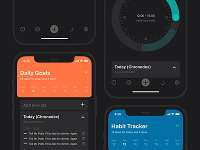 TIMA — Time Management Concept App app habit tracker management task tracker ui uiux ux