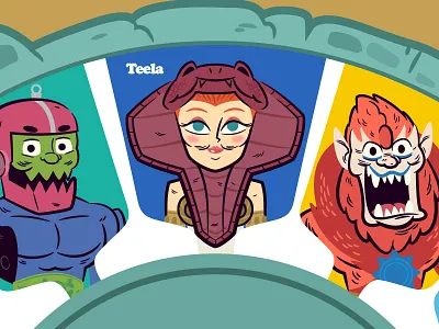 Masters of the Universe (See 'n Say) cartoon character design illustration masters of the universe vector