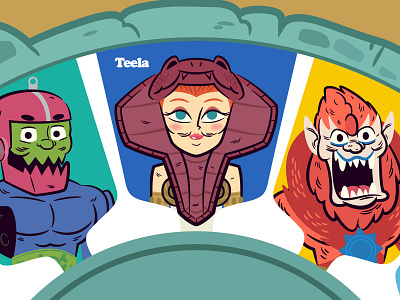 Masters of the Universe (See 'n Say) cartoon character design illustration masters of the universe vector