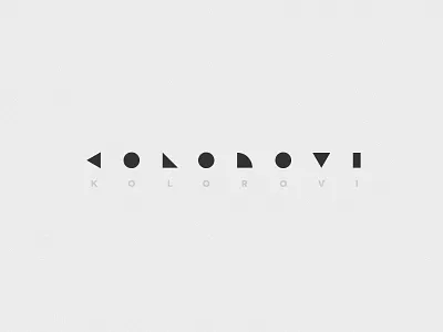 Kolorovi branding calligraphy design icon logo logotype typography vector