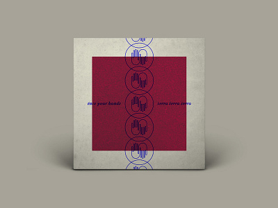 INTO YOUR HANDS album album art album cover hands illustration music record rock terra terra terra throwback typography vinyl