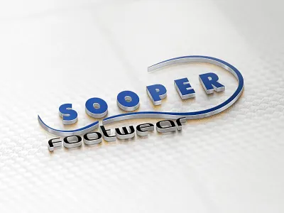 Logo 68 for oot Wear animation art blue branding character clean design flat foot footwear footwear design icon identity illustration lettering logo minimal type typography vector