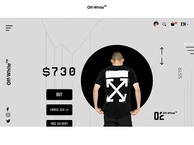 OFF WHITE | WEBSITE CONCEPT. clean design e commerce e shop fashion flat flat design landing page landing page ui logo minimal offwhite uidesign user interface ux web web design webdesign website design webstie