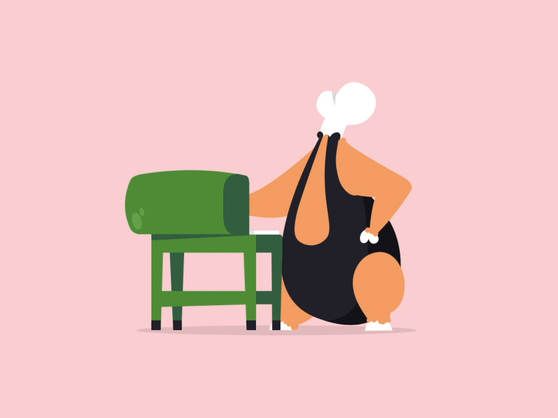 BBQ time animation bbq character character animation character illustration character rig characterdesign