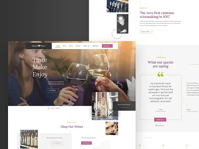 E-commerce Web Design Project for Wine Company design ui web webdesign