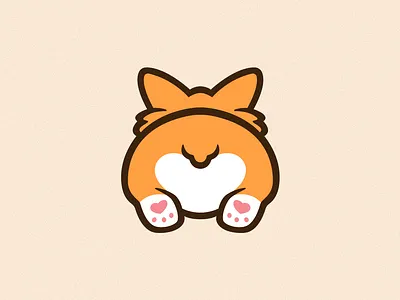 Corgi Emote Illustration art branding corgi creative cute cute animal design dog emote flat graphic design icon illustration illustrator logo minimal photoshop twitch ui vector