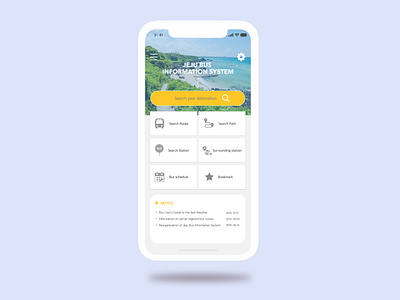 Jeju Bus Information System App app appdesign busapp bussystem design ui uidesign