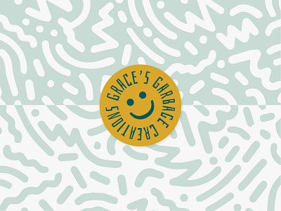 Brand Pattern badge badge logo blue brand identity brand pattern branding branding design clean doodle geometric pattern illustration light light blue logo minimal pattern simple yellow