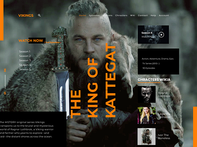 Viking 2019 clean concept design flat interfacedesign landing page minimal product design series user experience user interface viking web