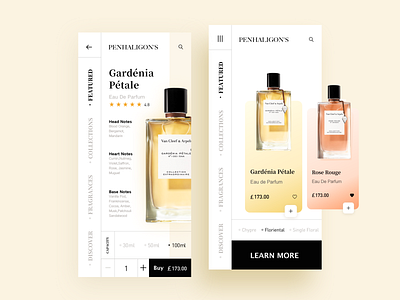 Fragrance Store 02 app design fragrance store illustration ios ui ux 设计