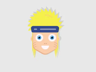 Naruto flat design animation design flat illustration flatdesign icon illustration minimal ux vector