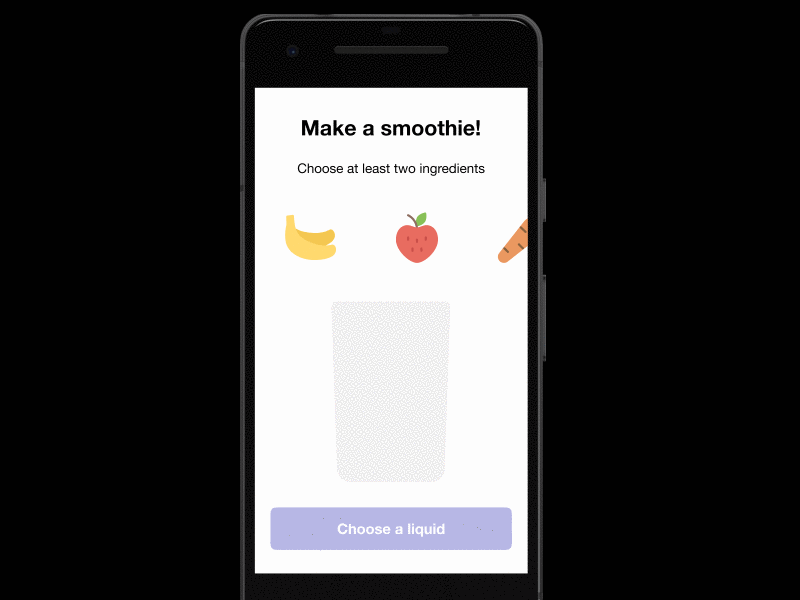 Smoothie Prototype blender figma gifma prototype smoothie