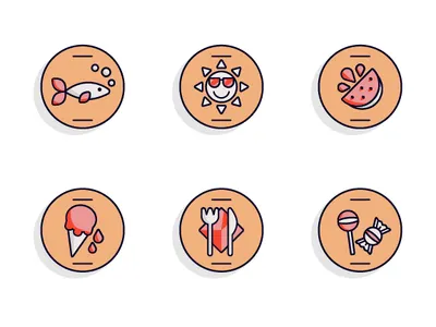 Icon Set icon illustration illustrator vector
