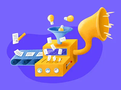 Digital PR Machine digital art illustration procreate