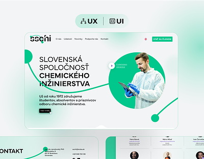 Company website blur chemistry design gradients green illustration landing page design prototyping responsive school ui user experience user interface ux web webdesign wireframing