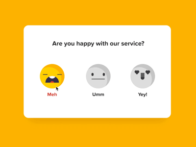 Example of User Feedback Mouse Over UI Animation