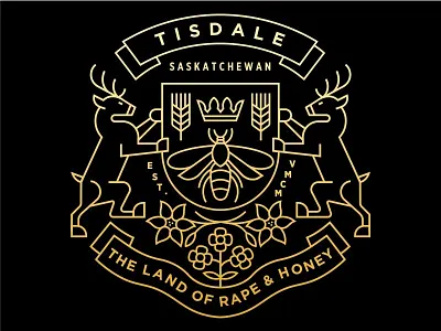 Tisdale appareldesign art badge badge design badge logo brandidentity branding clothingbrand coatofarms company crest geometric identity illustration lineart logo minimal monoline simple symbol