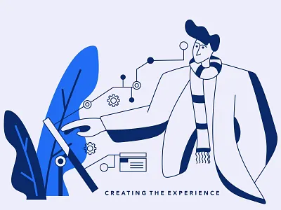 creating tech illustration design illustration