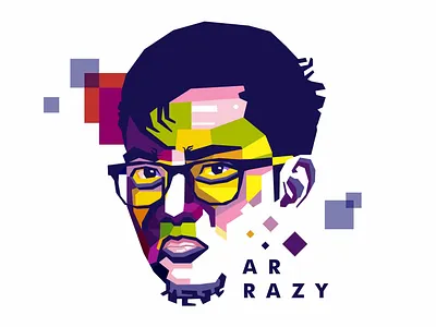 WPAP Concept design flat illustration vector