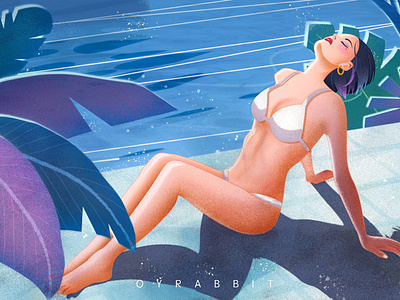 泳装小姐姐1 illustration photoshop