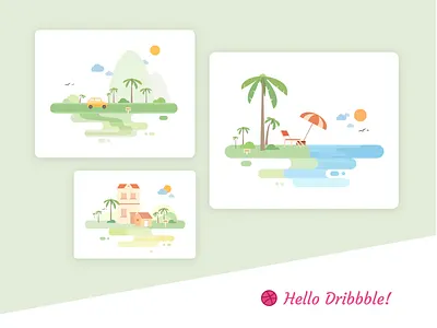 Vacation Illustration color design illustration vector