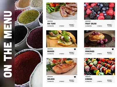 On The Menu - Web App app design branding ui ui ux ui design uidesign ux ux design uxdesign web web design webdesign website website design