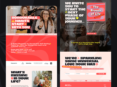 Happy and well — Blog, Shop and Lectures Website branding clean course identity lectures logo ui web