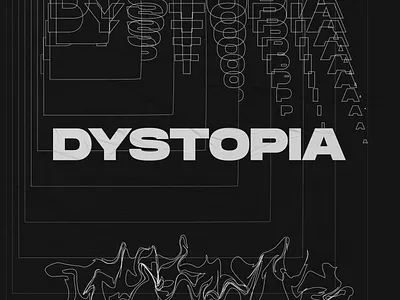 DYSTOPIA adobe illustrator black and white design greyscale monument extended pangrampangram typography