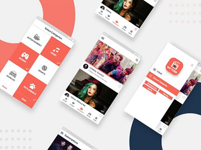 Mobile App Design app design branding illustraion mobile app design mobile app development streaming ui ux vector video