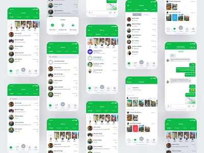 Chat App app apple chat chat app concept inspiration ios iphone x messanger mobile app mobile ui mockup ui ui design userinterface ux viber whatsapp