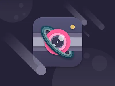 #DailyUI 005 - App Icon app icon camera color dailyui dailyui 005 space spacecam