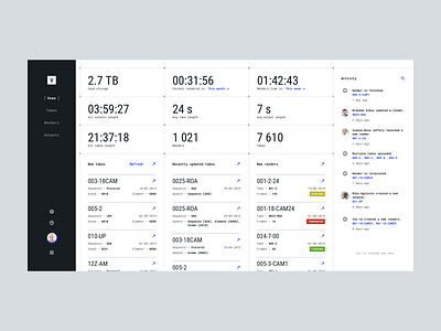 Video Rendering - dashboard concept concept design dashboard graphic design light minimal sketch statistics technology tool user interface web design website