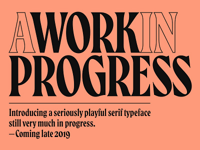 A work in progress design font font design handmade type typeface typeface design typeface designer typefaces typography